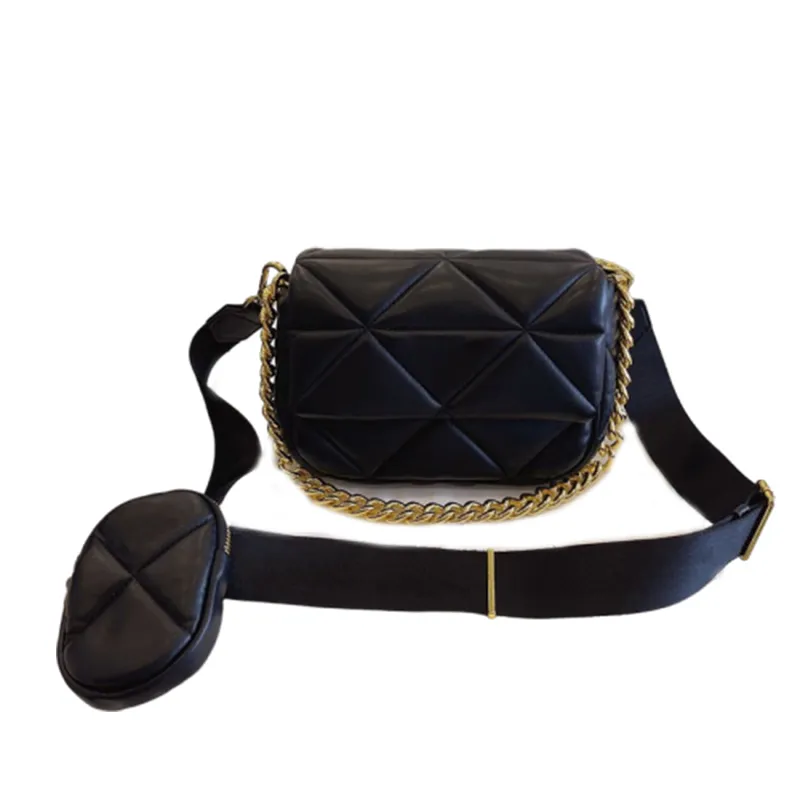 2023 Axelväskor Designer Kedja Handväskor Crossbody Triple Bag Plånbok Grossist Storlek 20cm