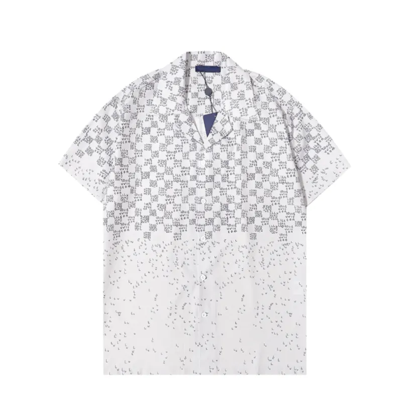 22ss Designer Men Casablanc Shirt Hawaii Floral Casual Shirts Dress Shirt Print Pattern Camicia Unisex Button Up Hemd M-3XL