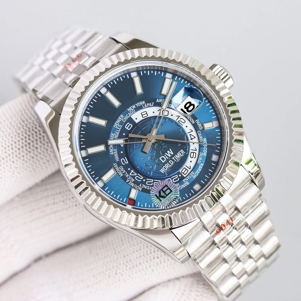Rolesx 9001 Automatic Mechanical Luis Cardini Watch With Sapphire