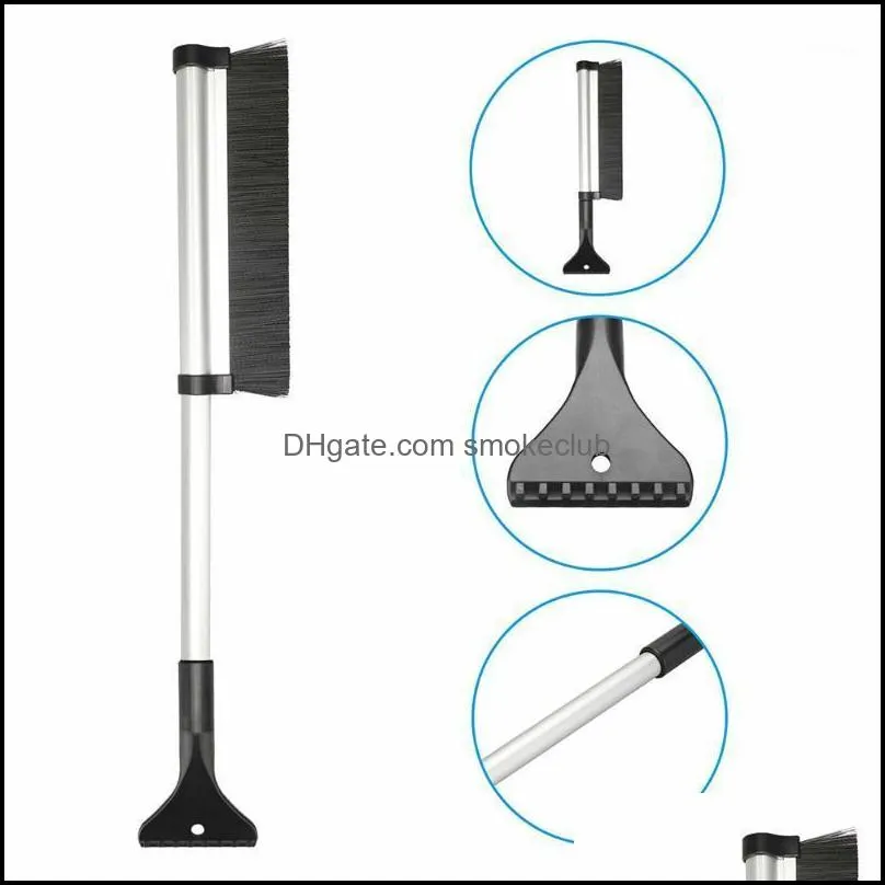 Raclettes 24 "déneigement extensible avec brosse outil de nettoyage ménager de haute qualité livraison directe 2021 outils Housekee organisation maison