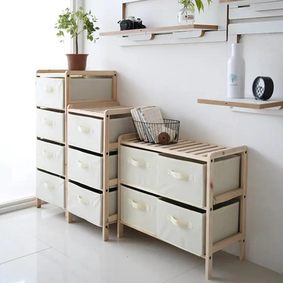 Drawer type storage cabinet multi-layer clothes rack Bedroom Furniture Nordic small family simple racks bedside table