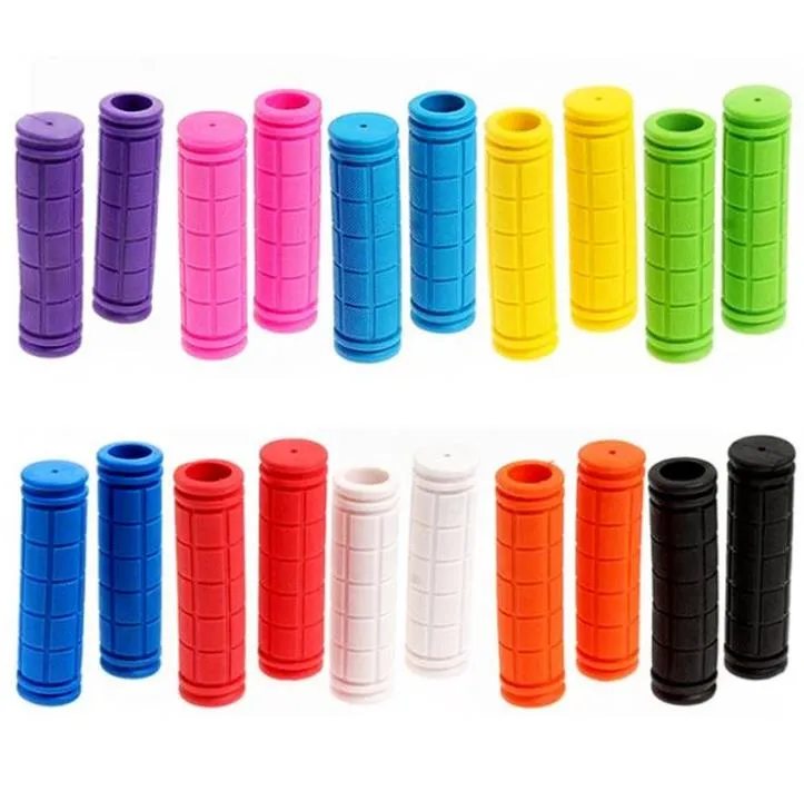 Party Favor Poignées de guidon de vélo en caoutchouc Couverture BMX VTT Poignées de vélo de montagne Anti-dérapant Vélos Bar Grip Pièces d'engrenage fixe SN6429