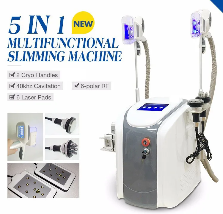 Factory Groothandel Portable Cool Tech Sculping Fat Cryo Freezing Slankmachine Cryo Therapie Vacuüm Cavitatie RF Vet Verwijderingsapparaat