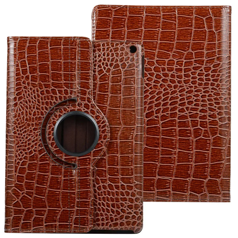 Designer iPad Case Flip Wallet Bright Crocodile Grain Pu Leather 360 -graders stand Tablet PC -fodral f￶r Apple Pro 12.9 "Air 2/3 iPad 5 6