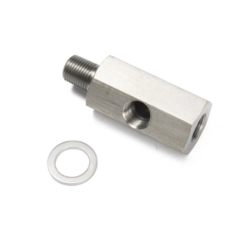 Kolejna części metryczne Adapter 1/8 "Npt Kobieta x M10 M10x1 TEE PISHITS