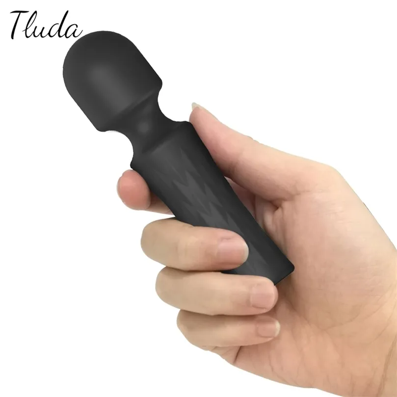 10 modos Mini AV Magic Wand Vibrator Femenino para mujeres Potentes Estimuladores del clítoris Masturbator Goods Sex Toys para adultos 18 220514