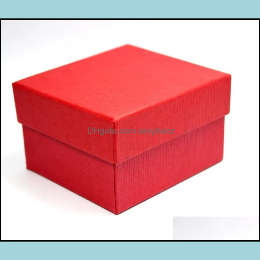 Fashion Watch boxes black red paper square watch case with pillow jewelry display box storage box free ship