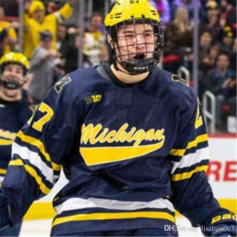 Custom Michigan Wolverines 13 Zach Werenski Colleage Hockey stitched Jerseys 7 NICK BLANKENBURG 14 JOSH NORRIS 74 NICHOLAS BOKA