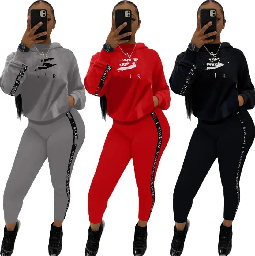 Mujeres Chándales Diseñador Chándal Pantalones cortos Camisas de manga larga Conjunto de dos piezas Trajes Primavera Verano Carta Casual Traje de jogging Sólido Chándal N58 #