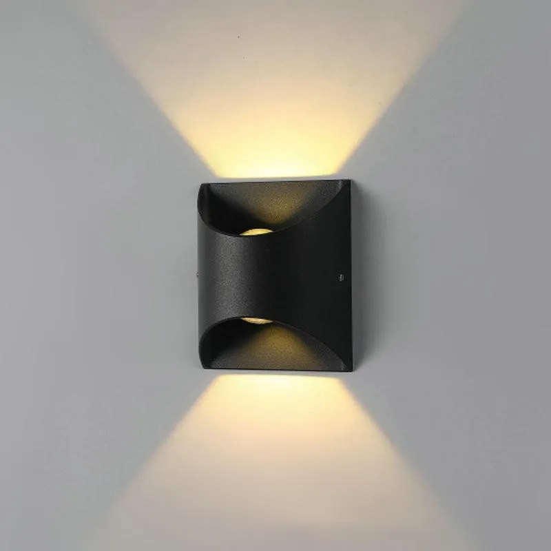 Lampa ścienna Wodoodporna AC85V-265V Montowana powierzchnia LED Światło Nowoczesne nordyckie lampy luminarne w ganek na zewnątrz