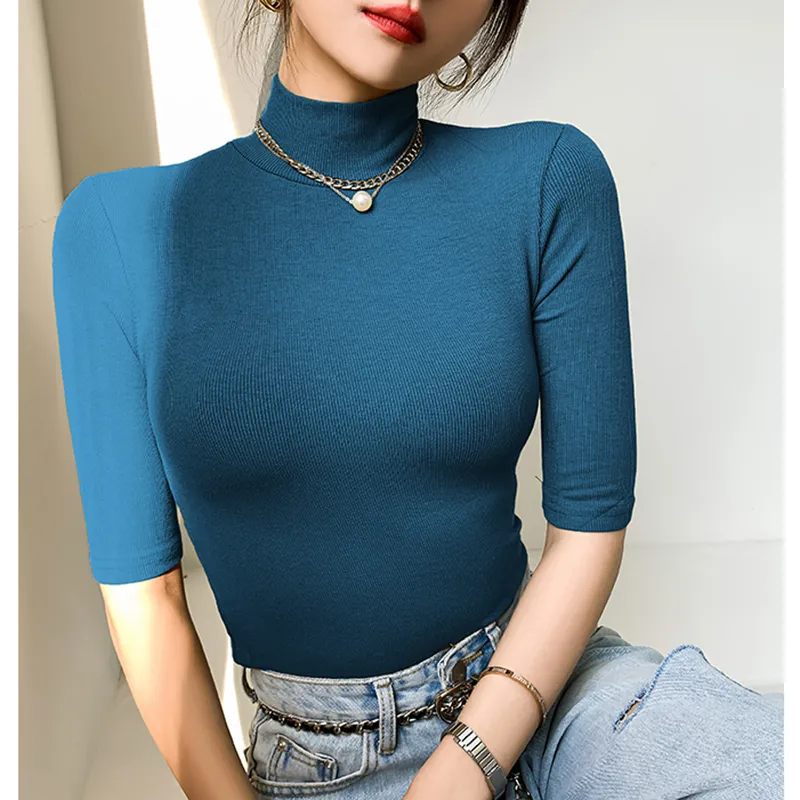 Turtleneck t shirts for womens hotsell