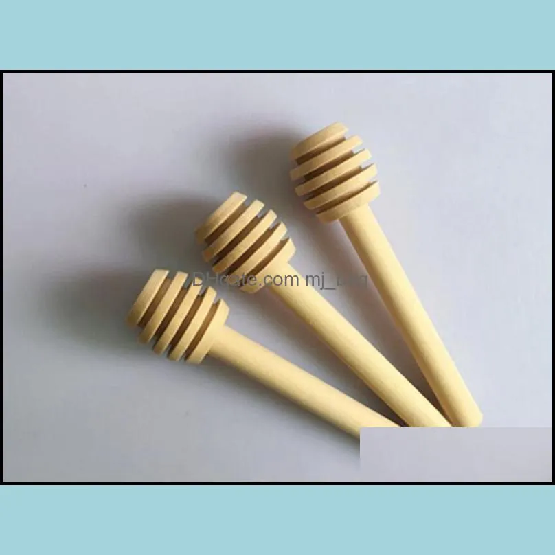 8cm honey dipper sticks mini wooden honey stick honey dippers 3 inch portable dinnerware nice gift for family friends and colleagues