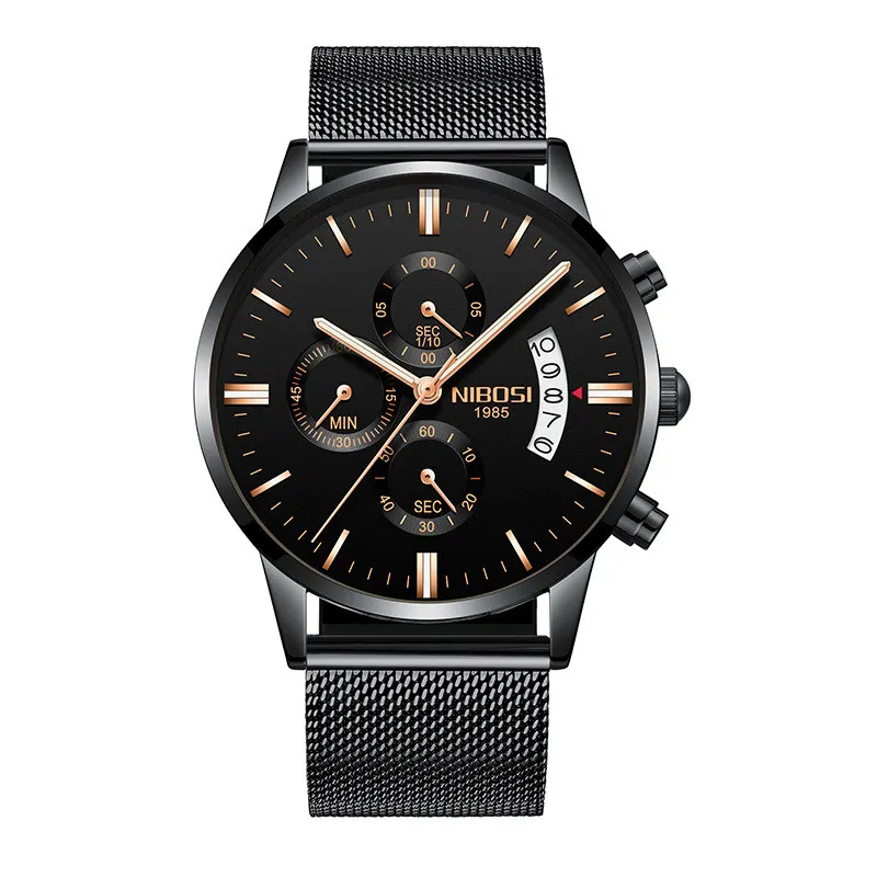 WatchSC - Designer 43 mm Kolorowe kwarcowe zegarki ze stali nierdzewnej zegarki Puhuo018
