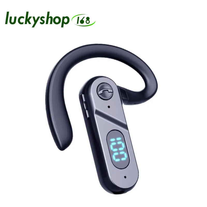 V28 Knochenleitung Bluetooth kompatibler Geschäft Ohrhörer Wireless Stereo -Ohrhörer Headset Einzelkopfhörer mit Mikrofon