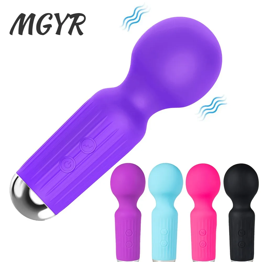 Powerful Vibrator Strong Motor sexy Toys for Woman Mini AV Wand G-spot Clitoris Stimulator Masturbator Dildo Erotic Toy Adult