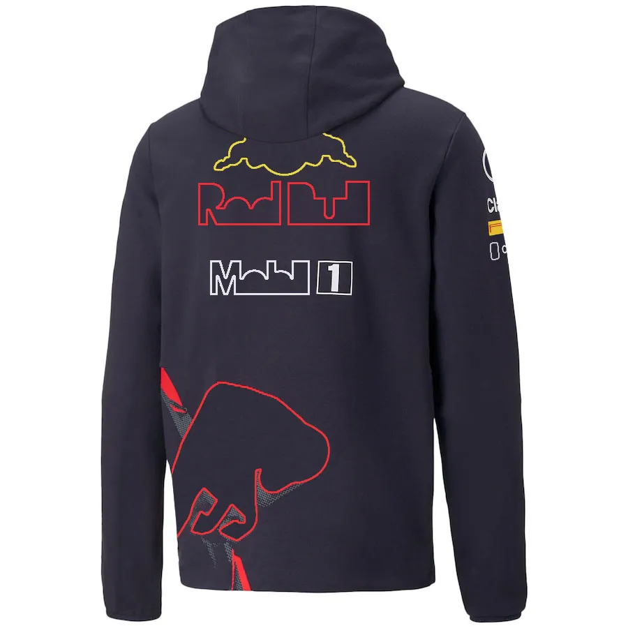 2022 새로운 F1 팀 스웨터 포뮬러 ONE 레이싱 팀 레이싱 슈트 팬 남성용 얇은 양털 스웨터 따뜻한 바람 방전 작업복 customiza244v