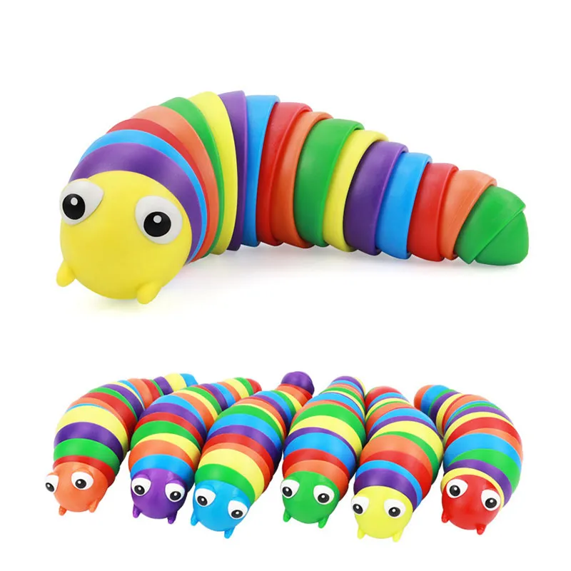 1pc Soft Stretching Caterpillars Fidget Toy, Sensory Toy, Anxiété