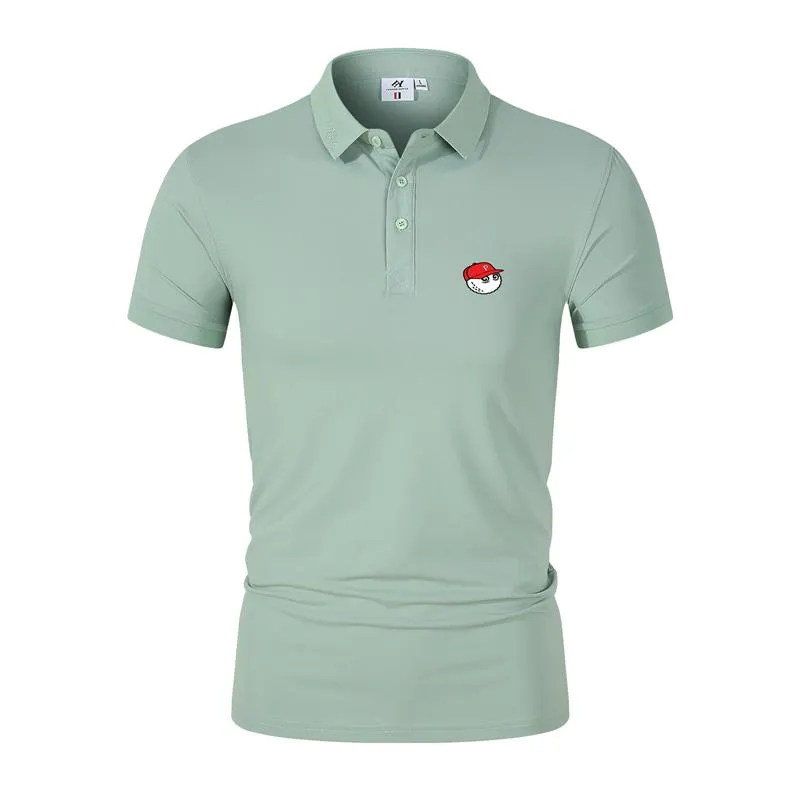 Men's Polos Mens Polos Men Golf Shirt Summer Comfortable Breathable Quick Dry Fashion Short Sleeve Top T-Shirt WearMens MensMens