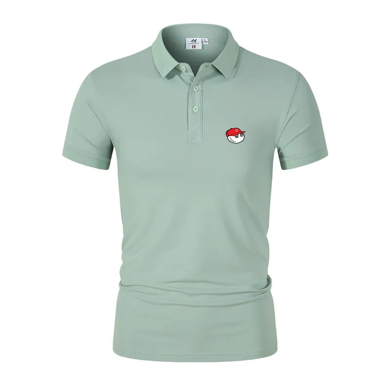 Polo da uomo Maglietta da golf da uomo Estate Confortevole Traspirante Asciugatura rapida Moda T-shirt a maniche corte Abbigliamento da uomo