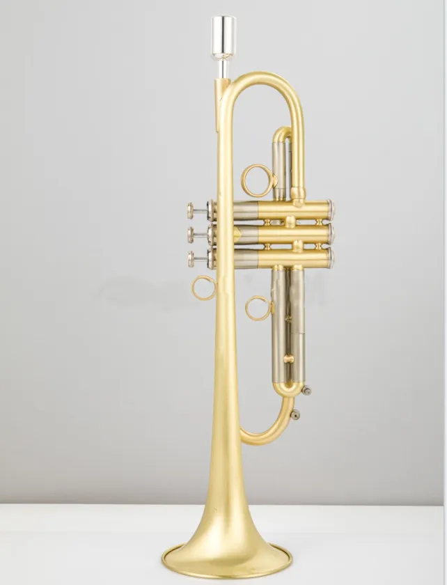 Professional Brass Plated BB Marching Band Trumpet With Case Real