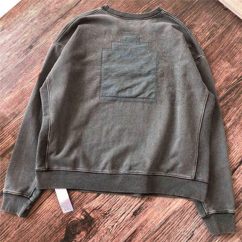 厚いバティックダークグレー Cavempt C.E19AW スウェットクルーネック 