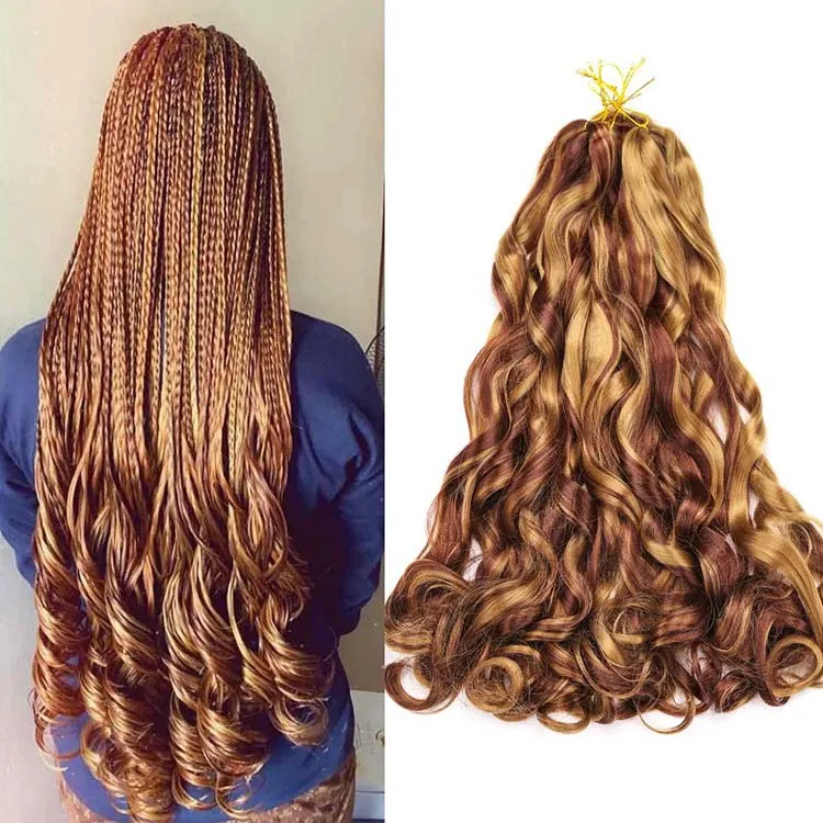 22 дюйма 75 г волнистые плетение волос спираль синтетические свободные волны вьющиеся плетение волос