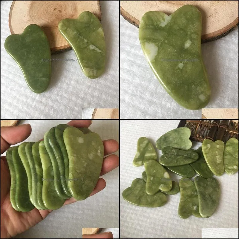 Jade Massage Tool Guasha Board Gua Sha Facial Treatment Natural Jade Stone Scraping Care Healthy Tool