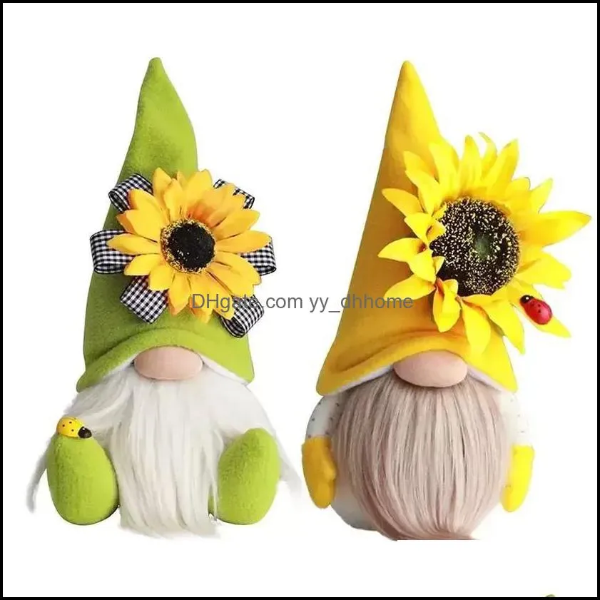 ups bee festival faceless doll dwarf cute party favor sunflower bee ground fine autumn color doll ornaments