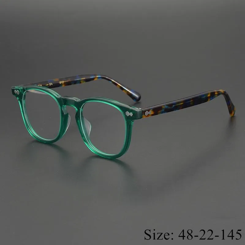Mode solglasögon ramar vintage acetat glasögon ram TVR512 unik design klassisk fyrkantig stor storlek glasögon kvinnor män original box cas