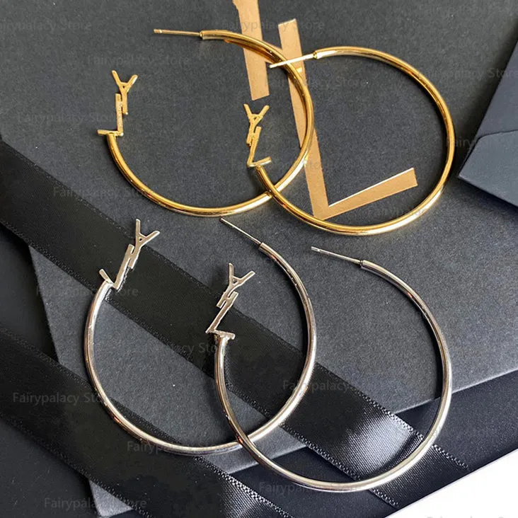 Fashion Womens Big Circle Simple Hollow Out Earrings Hoop Earrings for Woman High Quality gift