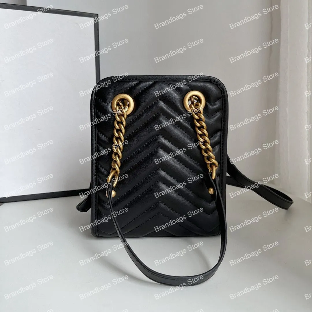 Mulheres Marmont Chain Totes Bolsa Bolsas de ombro Desinger Luxury Couro Classic Fashion Pochette Smits Smão bolsas de bolsas