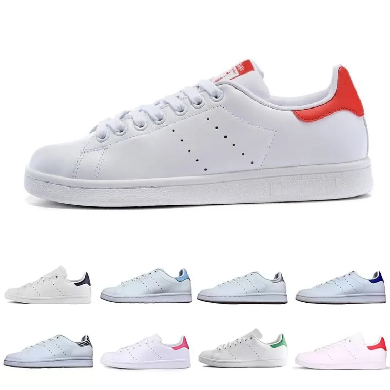 Mode stan smith hommes femmes chaussures décontractées OG triple noir blanc vert zèbre université luxuriante rouge métallique argent or marine rose bas baskets pour hommes