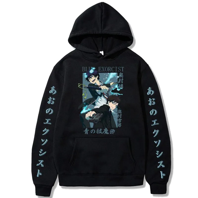 Heren Hoodies Sweatshirts Blue Exorcist Harajuku Grappig Okumura Rin Yukio Brother Hoodie Men Men Dames Sweatshirt Sportkleding Loog Sleeve Gift