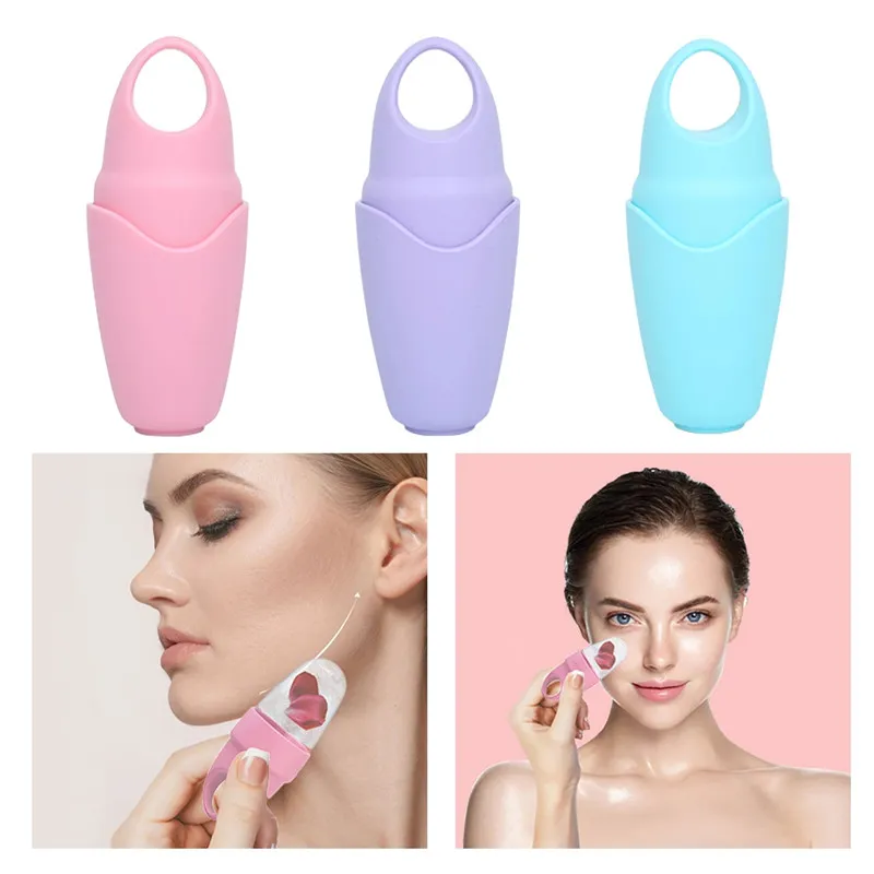 Eye Massager Ice Roller Gesichtspflege Hebewerkzeug Augen Beutel Massage DIY ICES CUBE TABE SILICON MAKE -MASSAGE MASSAGER