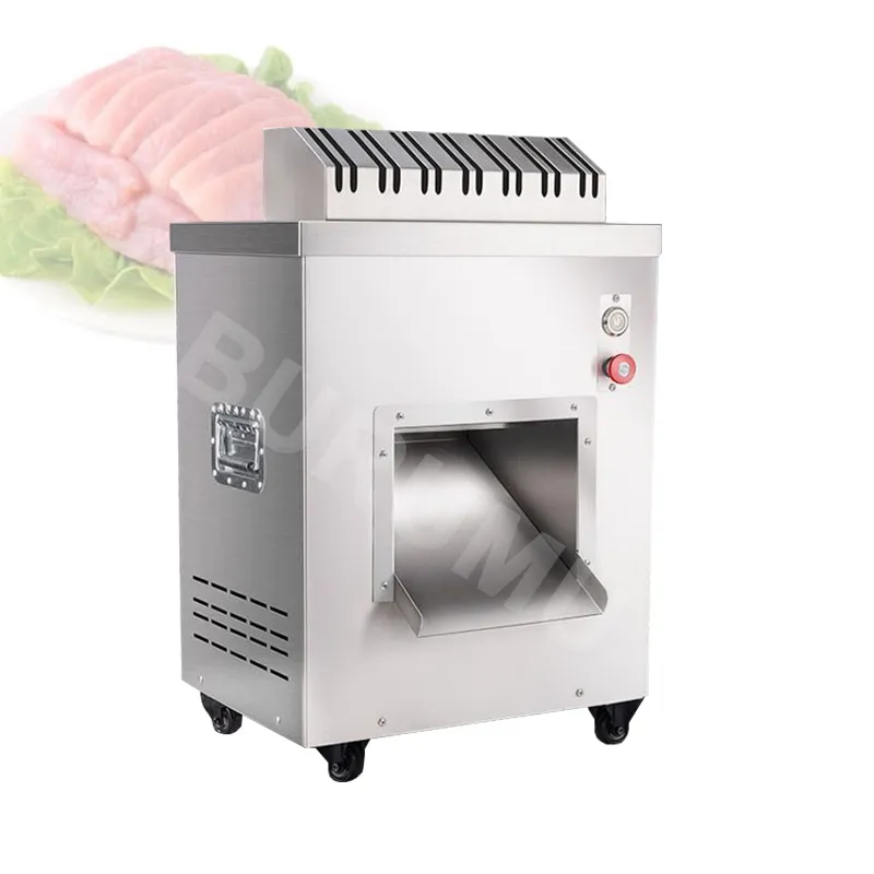 220V MultiFunction Meat Cutting Machine Stainless Steel Commercial Slicer