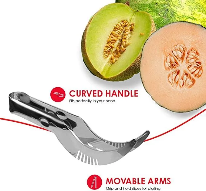 Couteau à trancher à la pastèque, artefact en acier inoxydable, couteau à  évider outils pour fruits