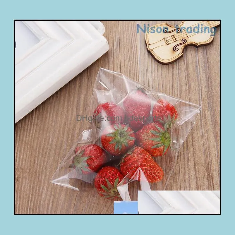 30*40cm Transparent Opp Bags-100pcs/lot Retail Clear Self Adhesive Seal Plastic Bag, Reusable Clothing Packing Pouch, Gift Bag jllgcoF