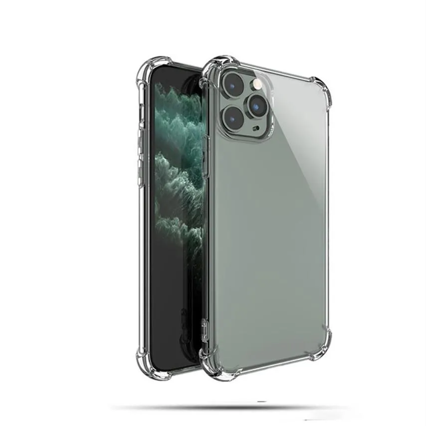 Soft TPU Transparent Clear Phone Case Protect Cover Casi antiurto Protezione telecamera per iPhone 13 Mini Pro MAX3172245U