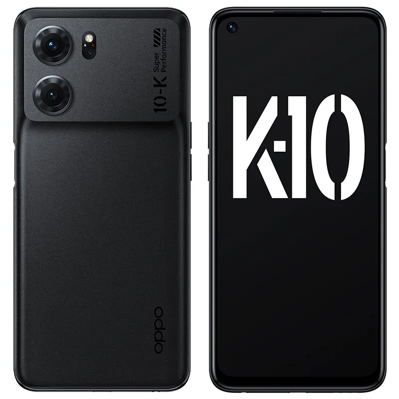 オリジナルOPPO K10 5G携帯電話12GB RAM 256GB ROM MTK DIMENSING 8000 MAX ANDROID 6.59 "120Hz LCDフルスクリーン64.0MP AF FF NFC 5000MAH FACE ID指紋スマート携帯電話