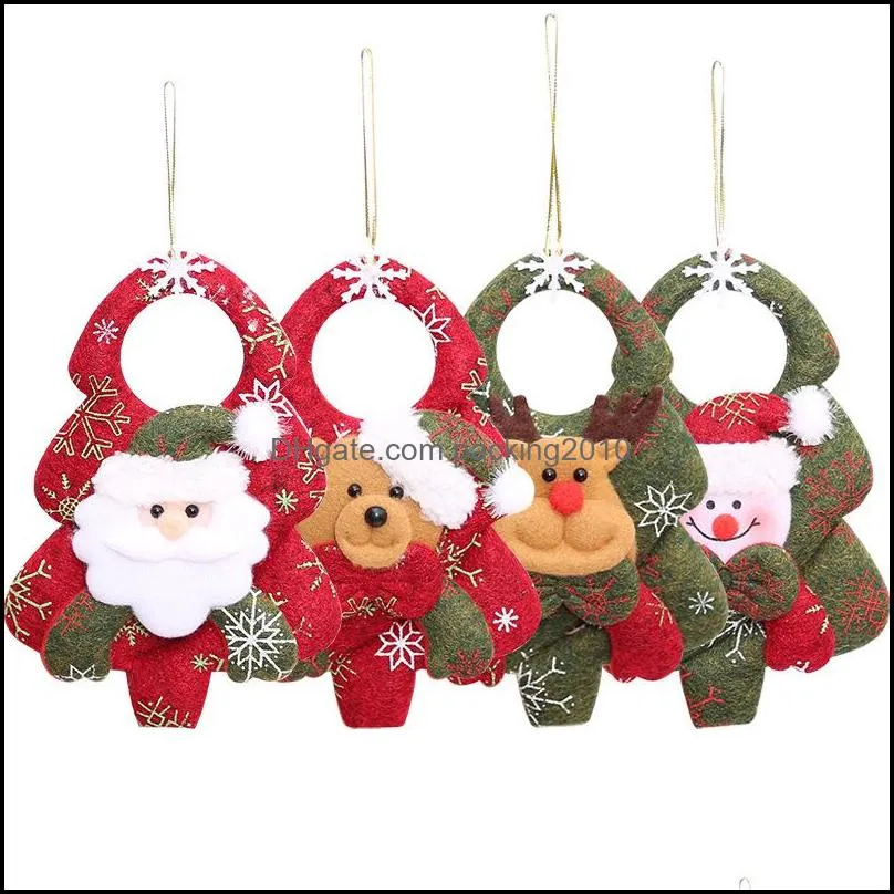 3d christmas pendants cute lovely santa claus elk christmas tree decoration charming merry christmas ornaments vt1769