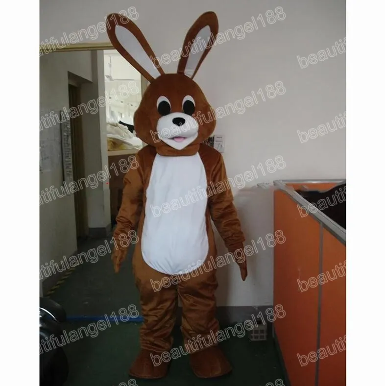 Halloween Brown Rabbit Mascot Costume Najwyższa jakość kreskówka Pluszowa anime motyw postać bożonarodzeniowa dorośli dorośli przyjęcie urodzinowe fantazyjne strój