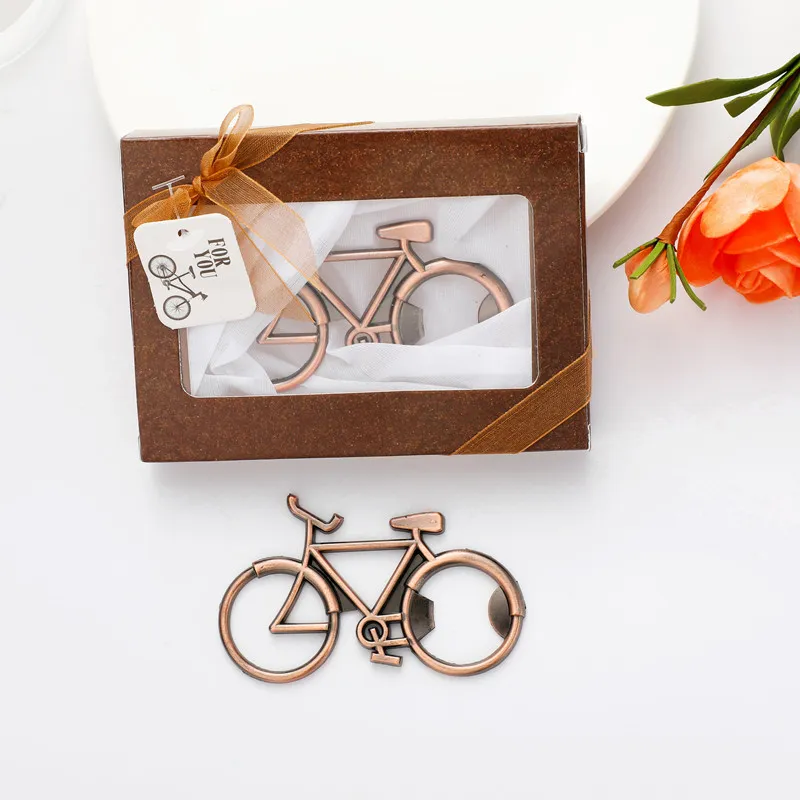 Cykelflasköppnare Söt metallbröllop Baby's Full Moon Soda Drink Beer Opener Gift Package Bar Counter Party Favors MJ0616