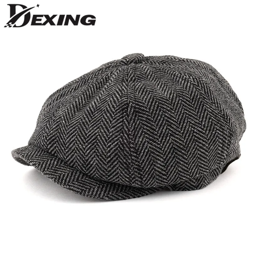 Bigoco Coppola Berretto Piatto Baschi Uomo Regolabile Newsboy Cappellino Vintage Scozzesi Cappello Basco Uomo Flat cap