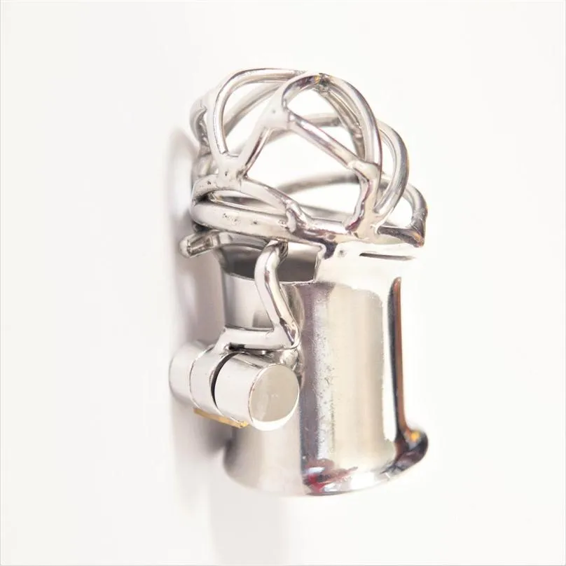 Stainless Steel Pa Penis Puncture Chastity Device Male Cock Cage Penis