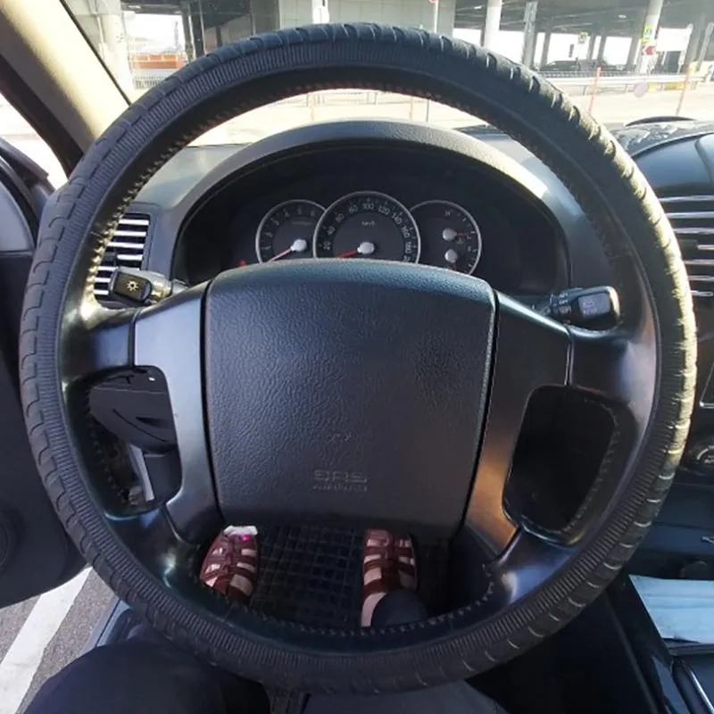 Рулевое колесо покрывает автомобильное силиконовое покрытие для акцента Elantra Kona Nexo Palisade Sonata Tucson Santa Fe Ioniq Veloster Место проведения и т. Д.