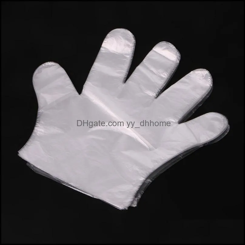 50Pcs/Bag BBQ Disposable Gloves Plastic Cleaning Garden Medical Salon Restaurant Dropping Shipping