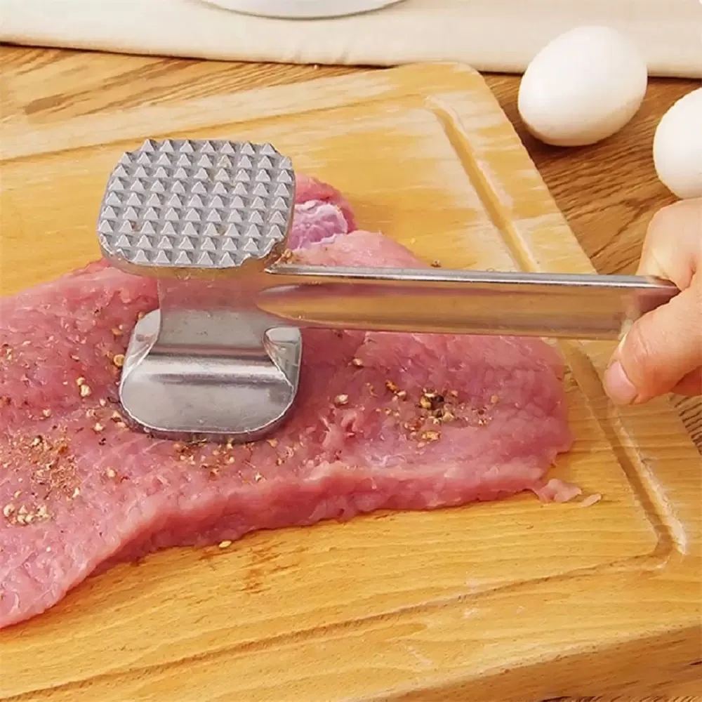 Sublimation 1 pièces Gadgets de cuisine multifonction marteau à viande deux côtés attendrisseurs en vrac outils de porc à Steak portables attendrisseur de viande en alliage d'aluminium