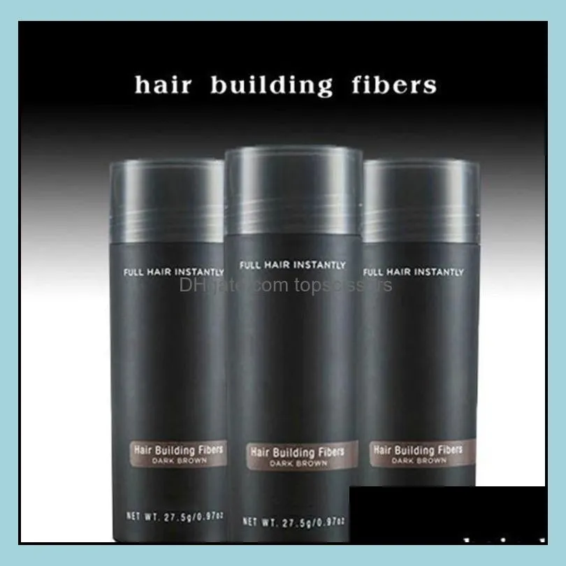 Dropshipping Top Hair Building Fibers 27.5g Hair Thinning Concealer Instant Keratin Powder Black Spray Applicator Pikk