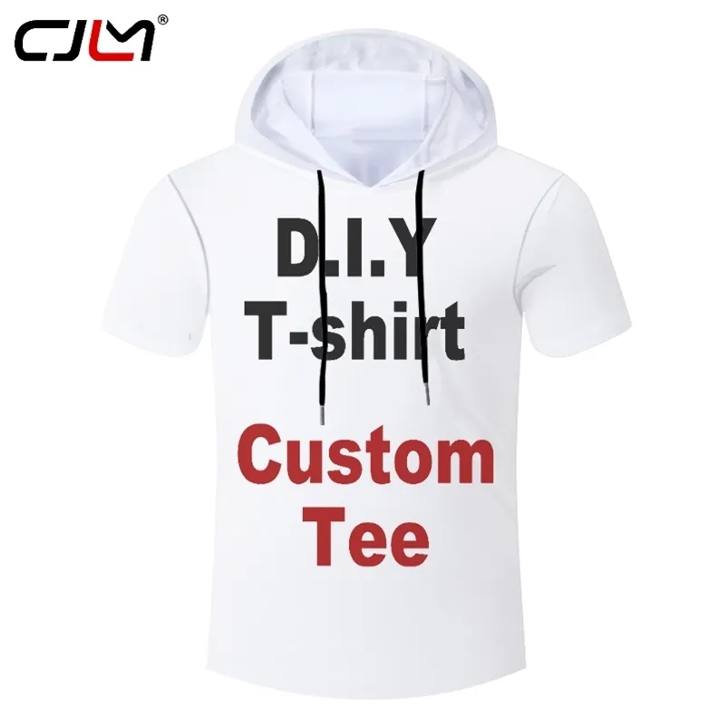 CJLM 3D Imprimer Bricolage Conception Personnalisée T-shirt À Capuche Hip Hop Streetwear Zip Sweat Expéditeur Grossistes Fournisseurs Pour Drop Shipper 220619