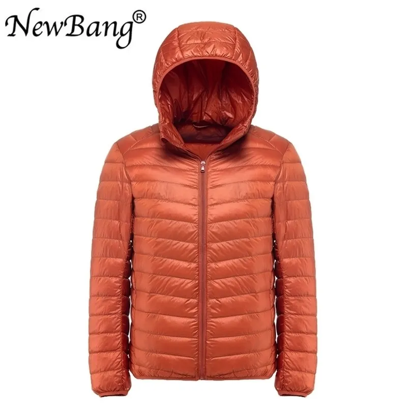 Newbang plus 11xl 10xl 9xl heren down jas ultra light down jas mannen windjager Feather Parka Man Man Winter groot formaat Outdersear 201120